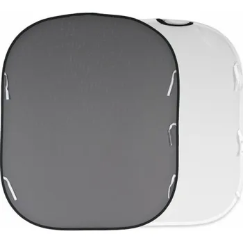 Fotopozadí Lastolite Skládací pozadí PlainColours šedá/bílá 1,5x1,8m