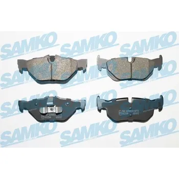 Brzdová destička Sada brzdových destiček, kotoučová brzda SAMKO 5SP1876