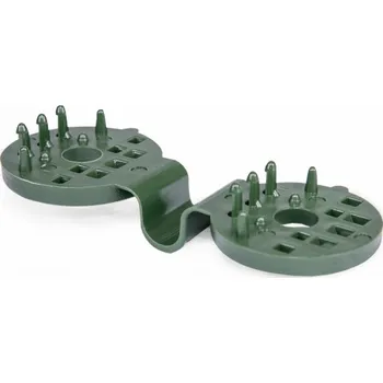 Upínací spona na sítě, tkaniny, zelená, BUNGEE CORD CLIPS BRADAS BCK4-GR-L