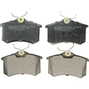 Brzdový systém Sada brzdových destiček, kotoučová brzda DENCKERMANN B110860