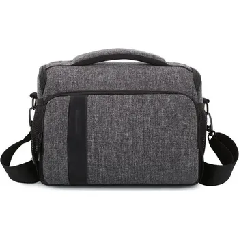Ochrana fotoaparátu a videokamery Brašna na rameno ZB201 pro fotoaparát, objektiv, spoušť 24x14x20 cm- šedá