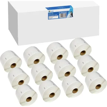 Kotouček do pokladny a tiskárny štítků G a G etikety kompatibilní náhradní DYMO 11354, S0722540 32 x 57 mm papír thermodirekt bílá 12000 ks trvalé Adresní nálepky BM-D-G-11354-12