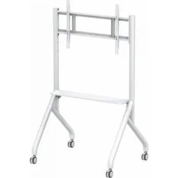 Televizní držák Techly Mobilní TV stojan Techly, nastavitelná AV police s nosností 65-100 kg