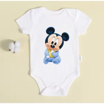 Mickey Mouse Kojenecké bílé body s roztomilou postavičkou "Mickey Mouse" Motiv: DP0210, Velikost: 24 měsíců