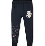 DÍVČÍ TEPLÁKY S JEDNOROŽCEM TM7231 VELIKOSTI 98-128 Velikost: 116, Barva: Tmavě modrá