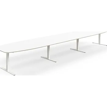 Jednací stůl Jednací stůl NOVUS, T-nohy, 5600x1200 mm, bílá