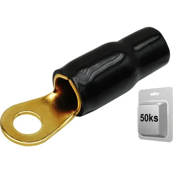Kabelové oko Oko pro 35 mm² kabel / 8,4 mm otvor / 16,2 mm šířka / černé - 50 ks