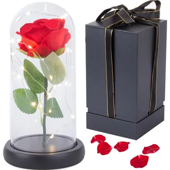 umělá květina Okouzlující svítící růže v dárkovém balení, 81469