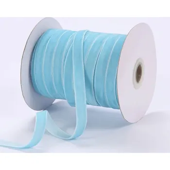 Stuha Sametová stuha na dárky 10 mm 450 cm | svatební dekorace, ozdobná stuha - 171