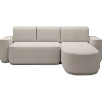 Sedací souprava Rohová rozkládací sedací souprava AURUMM 285 cm Amore 01 světle béžová pravá