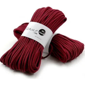 Příze MILA šňůry na šití 6mm/50m bordo