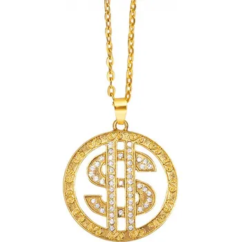 Karnevalový kostým Náhrdelník dollar zlatý