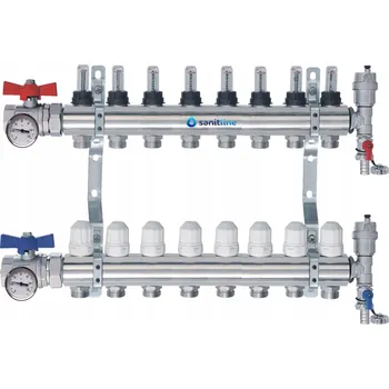 rozdělovač topení ROZDĚLOVAČ PRO PODLAHOVÉ TOPENÍ 8 OKRUHŮ