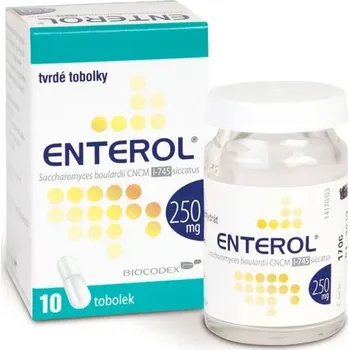 Lék při potížích s trávením Enterol 250 mg—10 tobolek