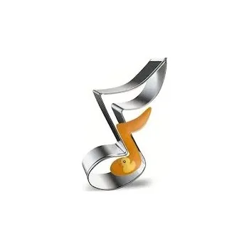 Vykrajovátko na těsto ve tvaru noty osminové