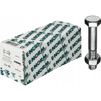 Šroub Šrouby se šestihrannou hlavou DIN601 M8x100mm 100 Ks