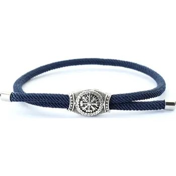Náramek Pletený náramek z oceli pro muže | pánský náramek, pánský šperk - námořnictvo