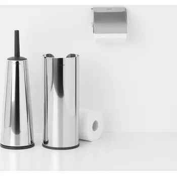 WC štětka Brabantia WC doplňky Balance, sada 3ks, lesklá ocel