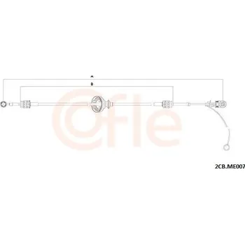 Tažné lanko, ruční převodovka COFLE 92.2CB.ME007