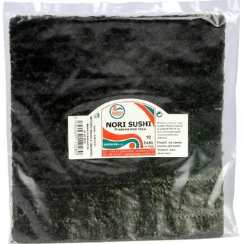 Sušená zelenina SUNFOOD VM s.r.o. Mořské řasy Nori plátky 30g 10 listů Sunfood 4852