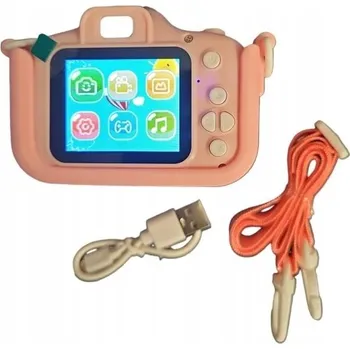 Digitální kompakt Dětský digitální fotoaparát s motivem králíček-růžový