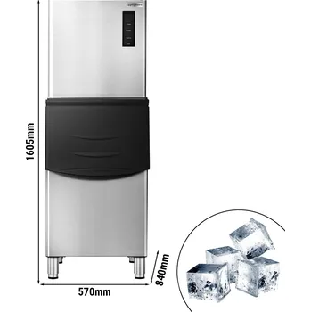 Výrobník ledu G.Gastro Výrobník kostek ledu - kostky - 160 kg/24h