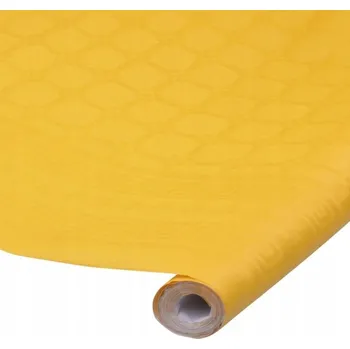 ubrus UBRUS V ROLI ŽLUTÝ 120 X 600 CM PAPÍROVÝ PAPÍR ŽLUTÁ NAROZENINY PARTY