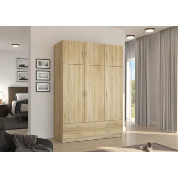 Šatní skříň ŠATNÍ SKŘÍŇ STELLA 135 CM DUB SONOMA