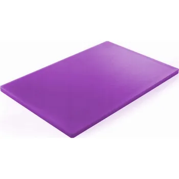 Kuchyňské prkénko Krájecí deska do kuchyně HACCP HDPE pro alergiky 45x30 cm fialová - Hen
