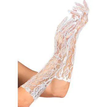 Karnevalový kostým Krajkové rukavičky bílé dlouhé
