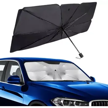 Stínítko do auta Skládací sluneční clona na čelní sklo automobilu | Děštník proti slunci na čelní sklo