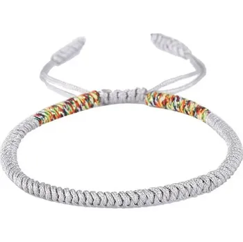 Náramek Multicolor ručně vázaný tibetský náramek štěstí | náramek, šperk - RB042