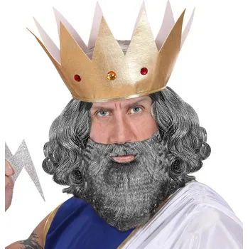 Karnevalový kostým Plnovous šedivý vlnitý