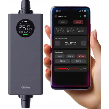 Topítko do akvária EXTERNÍ AKVARIJNÍ TOPENÍ 10-1000W 12/16 OVLÁDANÉ APLIKACÍ PRO VODU