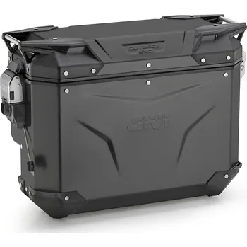 Zavazadlo na motocykl Obkevs33Br černý pravý kufr Givi Trekker Outback Evo Smart hliníkový (boční), bez zámku, 33 l.
