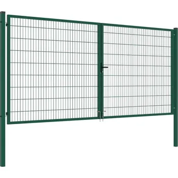 brána Brána 2Kř. 2D BOX ZnPVC 4000x1700mm, zelená