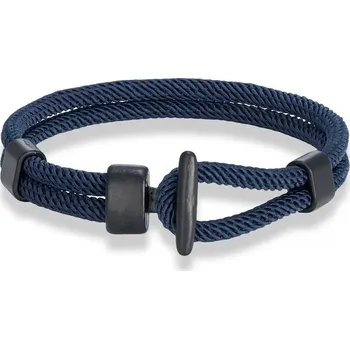 Náramek Párový náramek v námořním stylu | pánský náramek, dámský náramek - Tmavě modrá , 23 cm