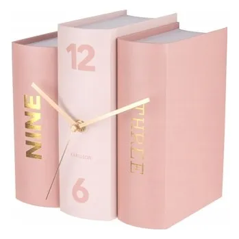 Hodiny Stolní hodiny Karlsson růžové 20 cm