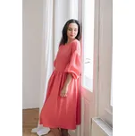 Mušelínové šaty Coco lososové Velikost: XL