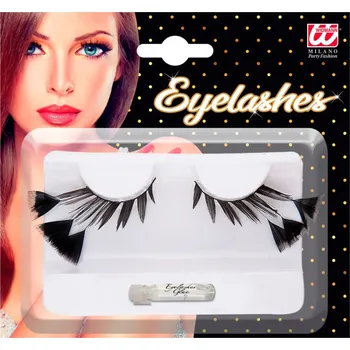 Karnevalový kostým Řasy s peříčky umělé