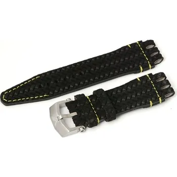 Řemínek na hodinky Kožený řemínek Vostok Energia Rocket černý VOSENE21 + dárek zdarma