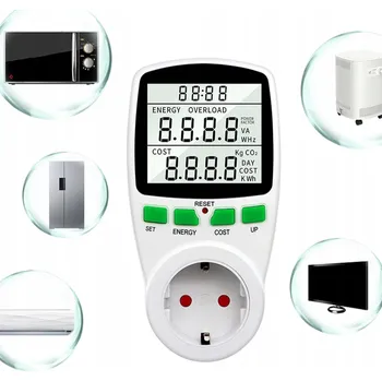 TÝDENNÍ ČASOVÝ SPÍNAČ S VELKÝM LCD DISPLEJEM 230V 16A 3680W