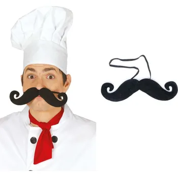 Velký černý knír 21.5 cm