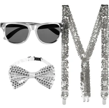 Stříbrná sada doplňků silvestrovská