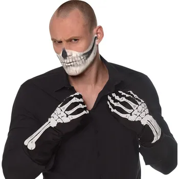 Karnevalový kostým Rukavice kostlivec XL