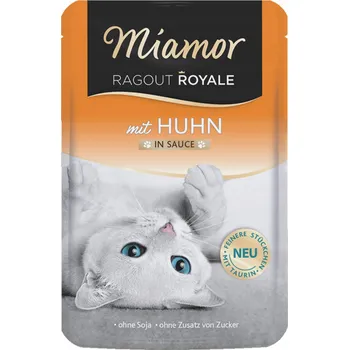 Krmivo pro kočku KRMIVO MOKRÉ PRO KOČKY V OMÁČCE, KOUSKY MASA, GURMÁNSKÉ KUŘE, VYBÍRAVÉ 100 G