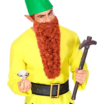 Karnevalový kostým Vousy zrzavé dlouhé