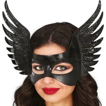 Karnevalový kostým Černá škraboška s křídly