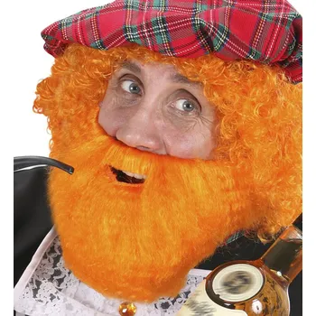 Karnevalový kostým Plnovous zrzavý vlnitý