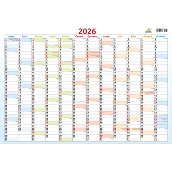 Kalendář ARIA 2026 Kalendář 2026 Plánovací mapa